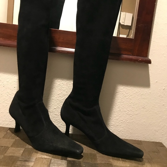 stuart weitzman kitten heel boots
